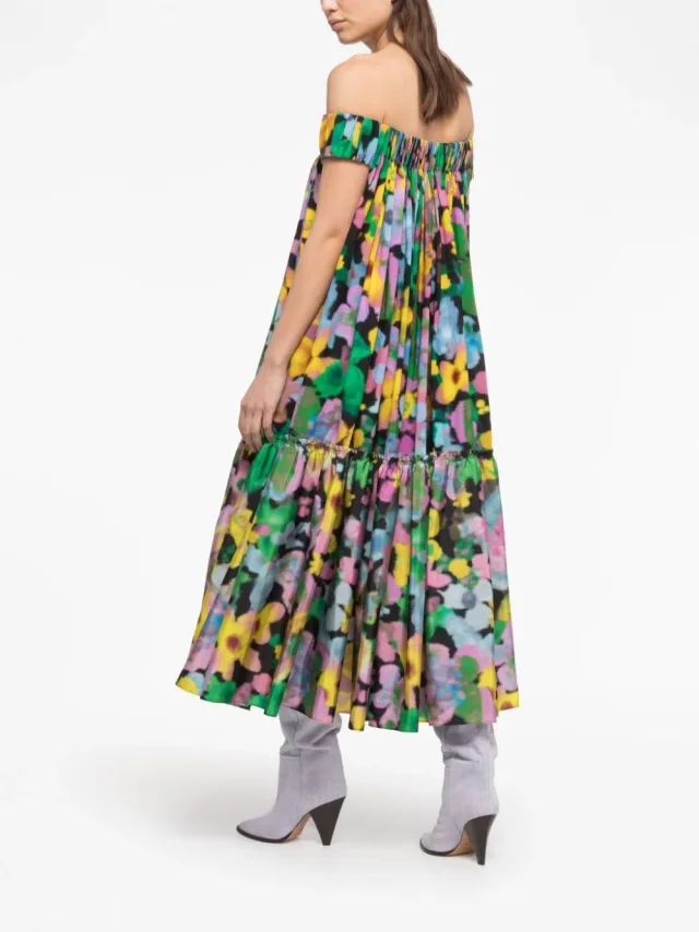 Az Factory With Lutz Huelle Off Shoulder Midi Dress, photo 3 of 5 from Balardi