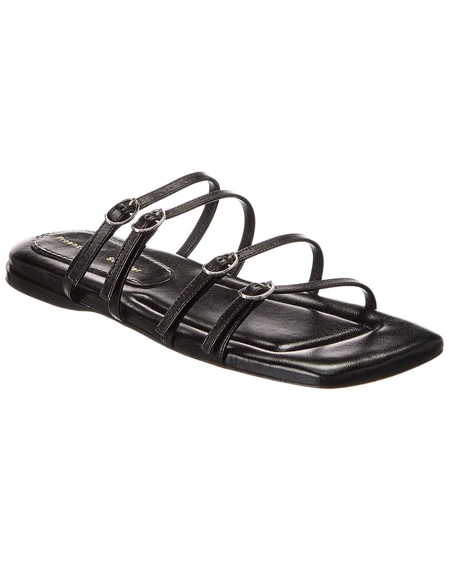 Proenza Schouler Leather Sandal in https://asset1.ruecdn.com/images/sw/131332/1313320951_RLSW_black.jpg, image 1 of 1 from Gilt
