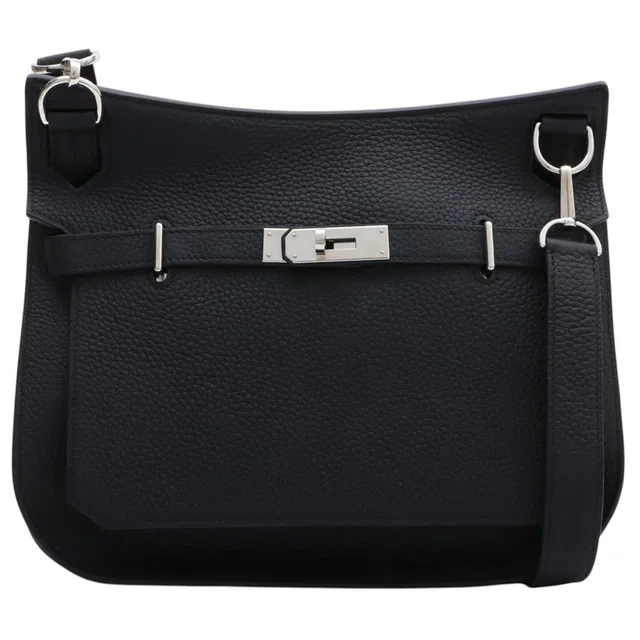 Hermès 2021 Jypsiere 28 Black in Black Leather from VINTAGE QOO TOKYO