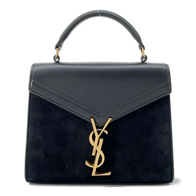 Saint Laurent Cassandra Suede Leather Handbag Shoulder Bag Black in black Suede from Poshmark, photo 1 of 1
