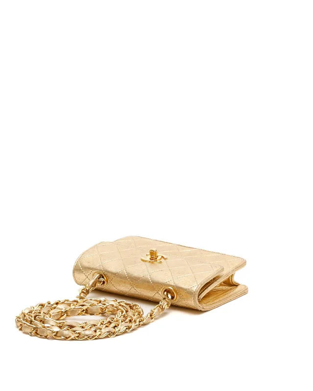 Chanel Classic Micro Single Flap Bag in Woven leather from A Retro Tale, photo 4 of 10