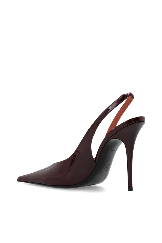 Amina Muaddi Anok Pointed-Toe High-Heeled Sandals, photo 3 of 6 from SENSER