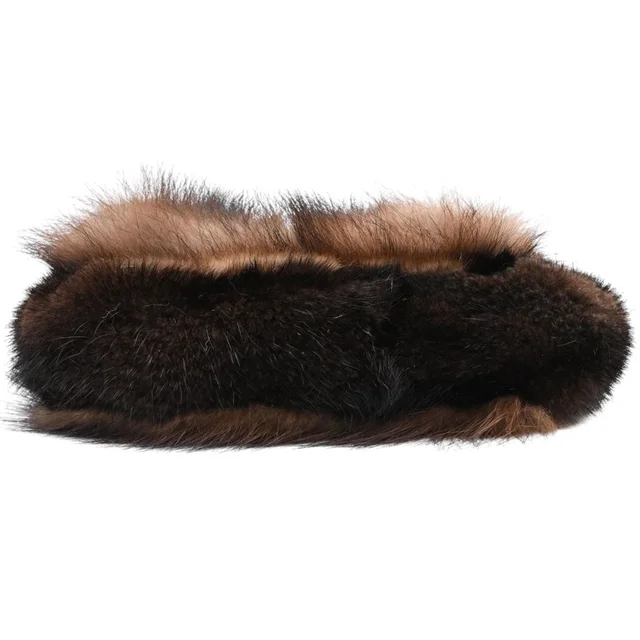 Fendi Fur Logo Plate Handbag Brown in Brown from VINTAGE QOO TOKYO, photo 2 of 2