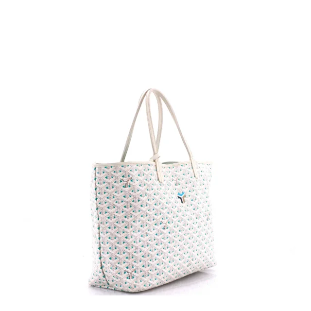Goyard Saint Louis Tote Claire Voie Coated Canvas PM in white Coated canvas from Rebag, photo 3 of 8