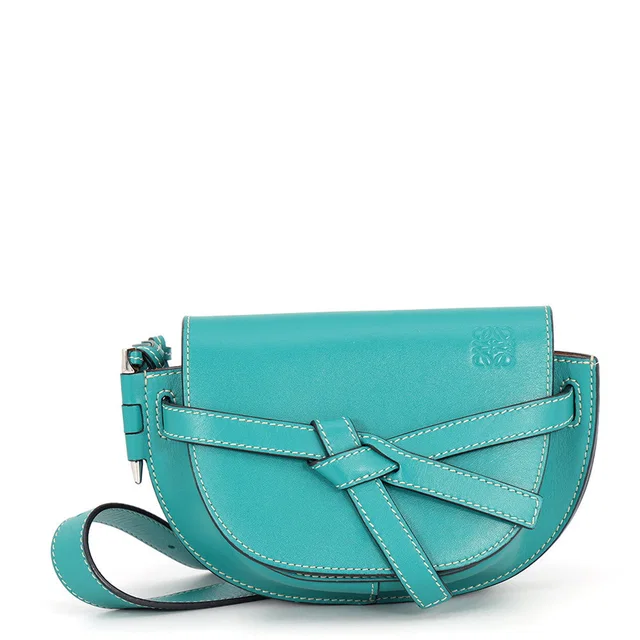 Loewe Gate Bumbag Crossbody Bag Green Leather in Green Leather from GALLERY RARE