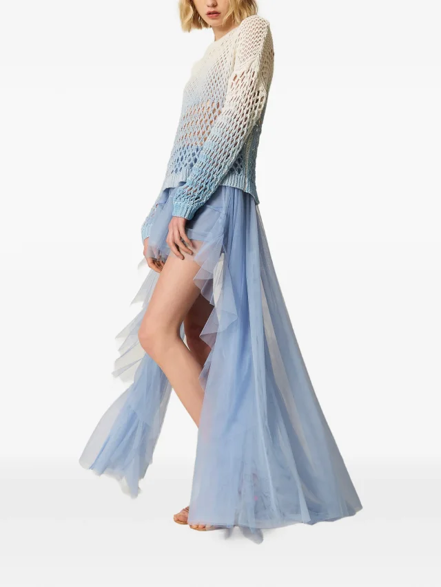 TWINSET x Myfo long asymmetric tulle skirt, photo 2 of 2 from FARFETCH