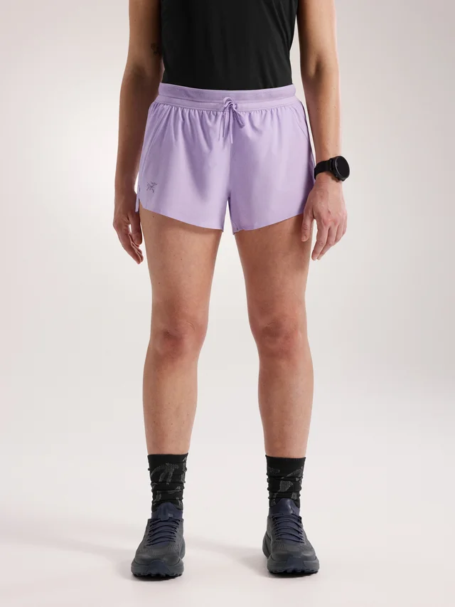 Arc'teryx Norvan Short 3" Women's in Lining: Polyester stretch mesh, silvadur finishing, 118gsm - 94% Polyester, 6% Elastane · Body: Diem™ - 60d recycled polyester…, photo 1 of 1