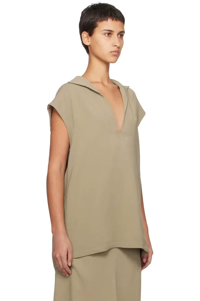 BITE Taupe Throw On T-Shirt, photo 2 of 4 from SSENSE
