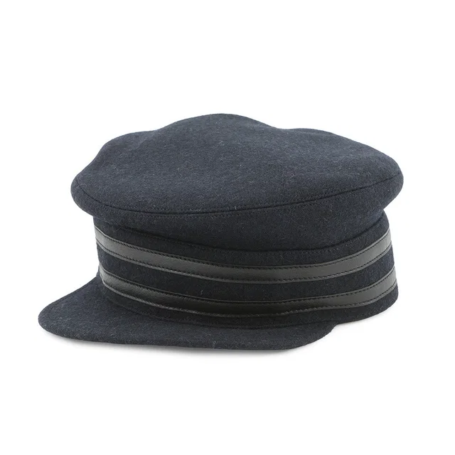 Hermès Cap Size 58 Navy Wool 100% in Navy Wool from GALLERY RARE