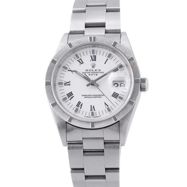 Rolex Oyster Perpetual Date W34mm Stainless Steel White Dial15210 in White from GALLERY RARE