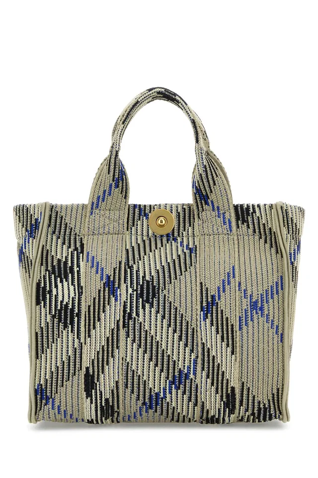 Burberry Knit Tote Bag — Beige in Beige Woven leather from HEWI