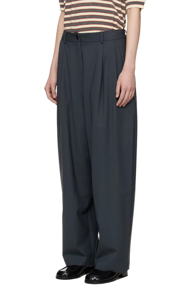 Cordera Gray Tailored Masculine Trousers, photo 4 of 5 from SSENSE