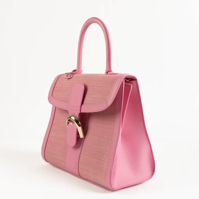 Delvaux Flamingo Toile de Crin/Polo Brillant MM Bag in Leather from Labellov, photo 3 of 8