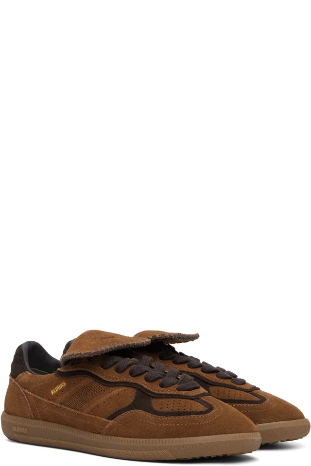 Alohas Brown Tb.490 Club Leather Sneakers, photo 4 of 5 from SSENSE