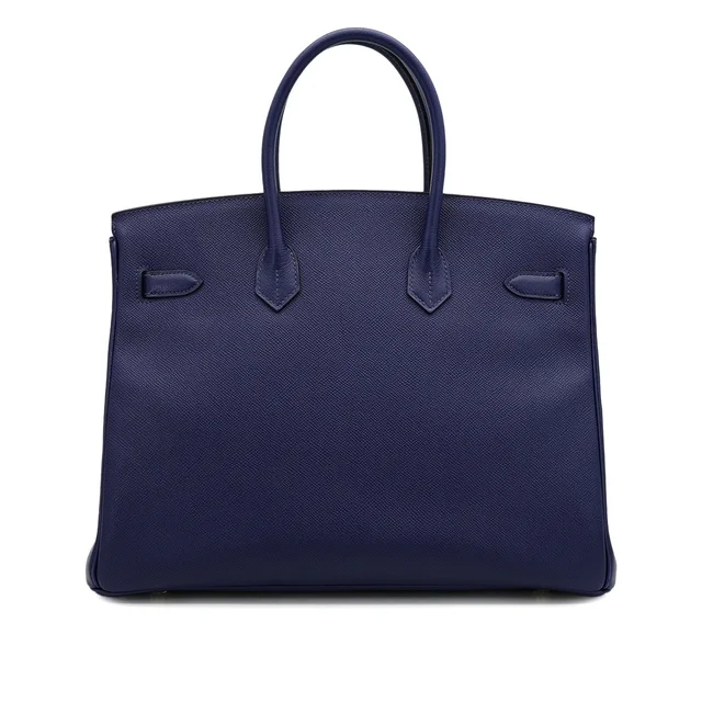 Hermès Birkin 35 Blue Saphir Veau Epsom Hand Bag 2016 X Stamp Gold Hardware in Blue Epsom leather from Luxury Promise, photo 2 of 2