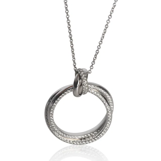 Tiffany & Co. White Gold Diamond Paloma Picasso Melody Pendant 18k in White from HEWI