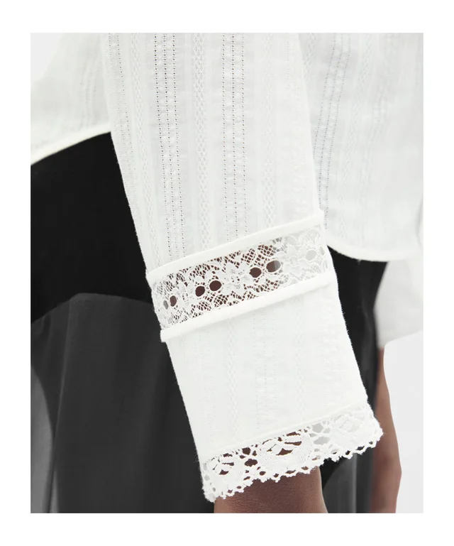 Ann Demeulemeester Storma Slim Fit Shirt with Lace, photo 6 of 6 from SENSER