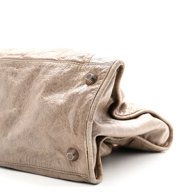 Balenciaga Agneau Giant 12 Rose Gold Hardware Work Gris Poivre in Grey Lambskin from FASHIONPHILE, photo 11 of 14