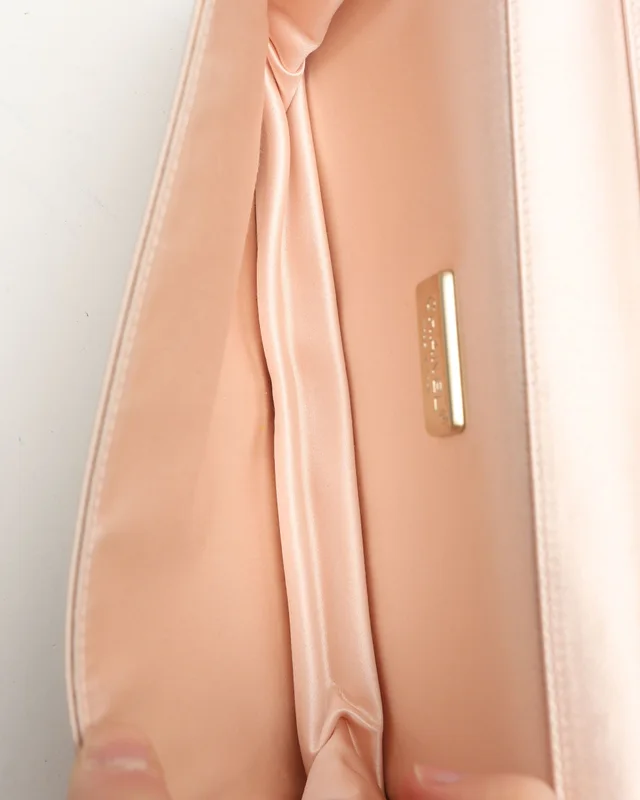 Chanel Camellia Satin Rhinestone Chain Clutch Bag in Satin from A Retro Tale, photo 8 of 11