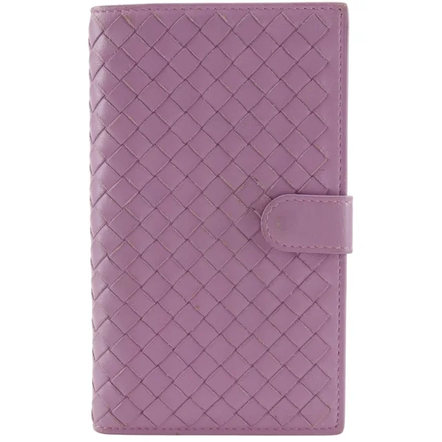 Bottega Veneta Intrecciato Calf Long Wallet in Woven leather from LuxUness