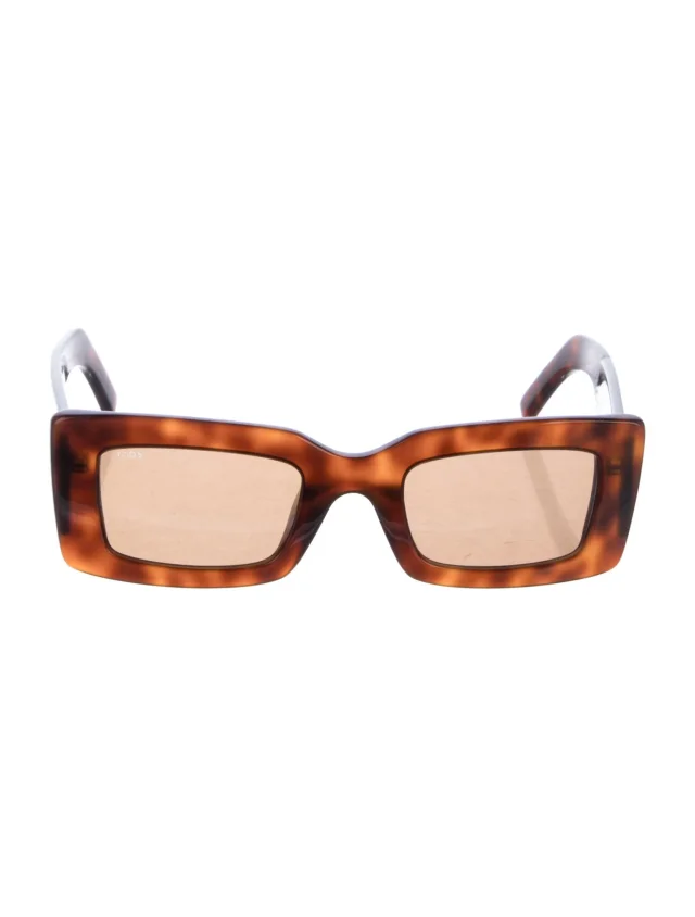 Tod's Square Tinted Sunglasses in brown|red from The RealReal