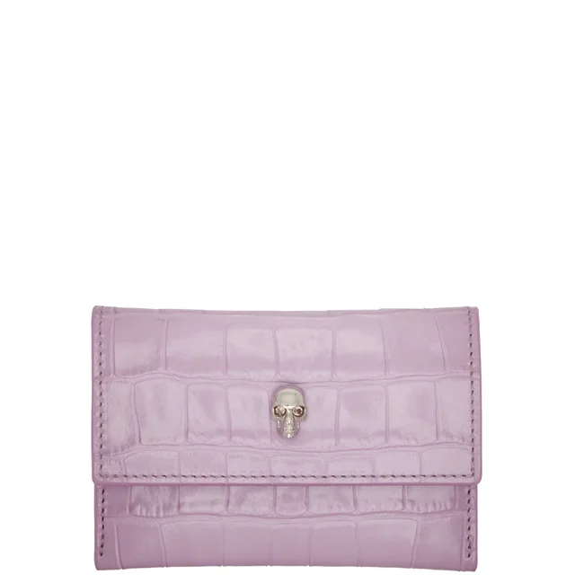 Alexander McQueen Envelope Card Holder Croc, Antic Pink/Silver from Cultstatus, photo 1 of 1