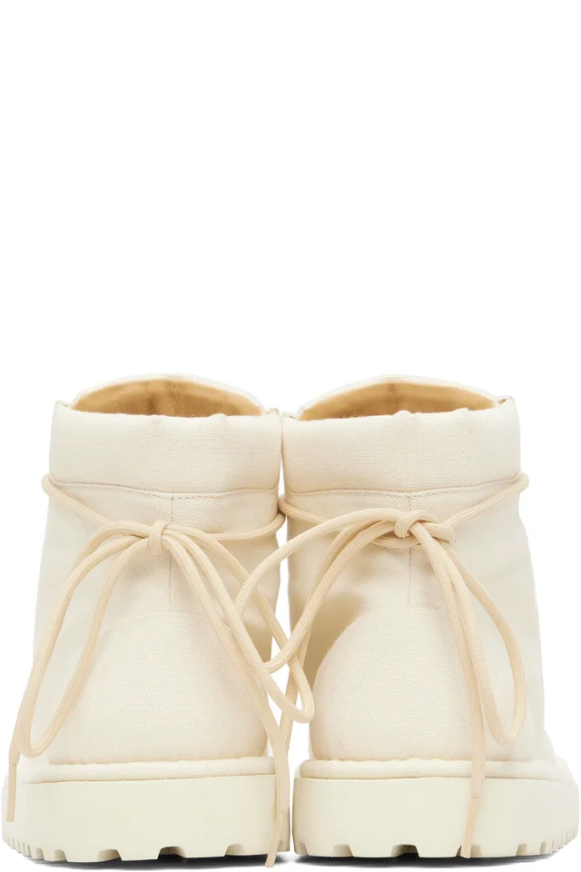Marsèll Gomme White Pallottola Crepping Ankle Boots, photo 2 of 5 from SSENSE