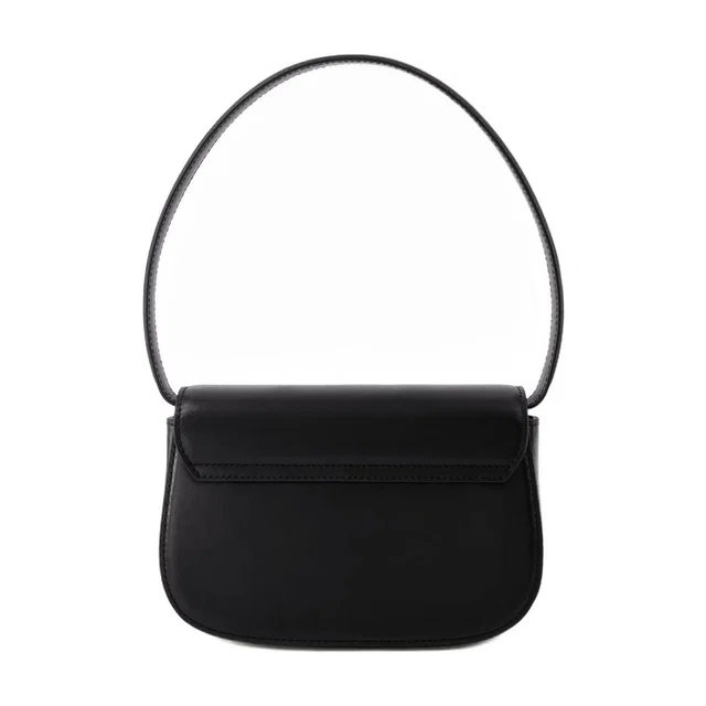 Diesel Leather Shoulder Bag — Black Cowhide in Black Leather from HEWI