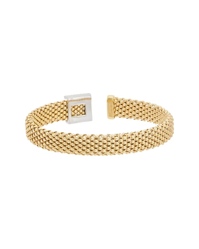 Meshmerise Mesh 0.25 ct. tw. Diamond Bangle Bracelet in //asset1.ruecdn.com/images/sw/603006/6030064903_RLSW_yellowgold.jpg, image 1 of 1 from Rue La La