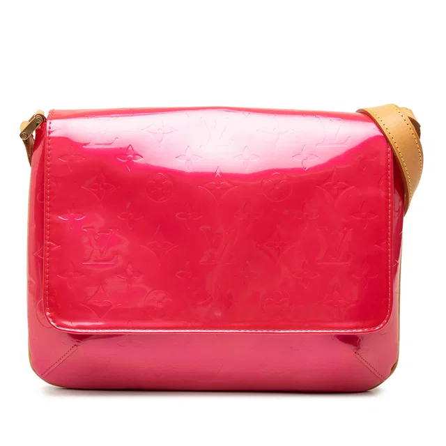Red Louis Vuitton Monogram Vernis Thompson Street Shoulder Bag in Red Leather from Designer Revival
