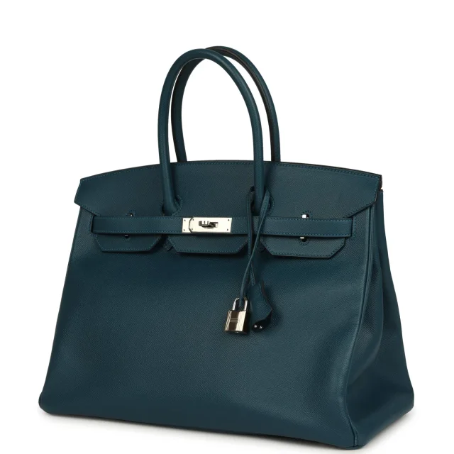 Hermès Birkin 35 Colvert Epsom Palladium Hardware in Epsom leather from Madison Avenue Couture, photo 5 of 9