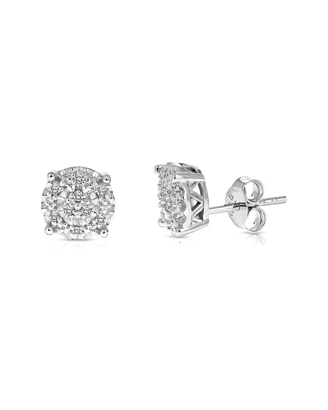 Amairah Silver 0.10 ct. tw. Lab-Grown Diamond Studs, image 1 of 1 from Rue La La