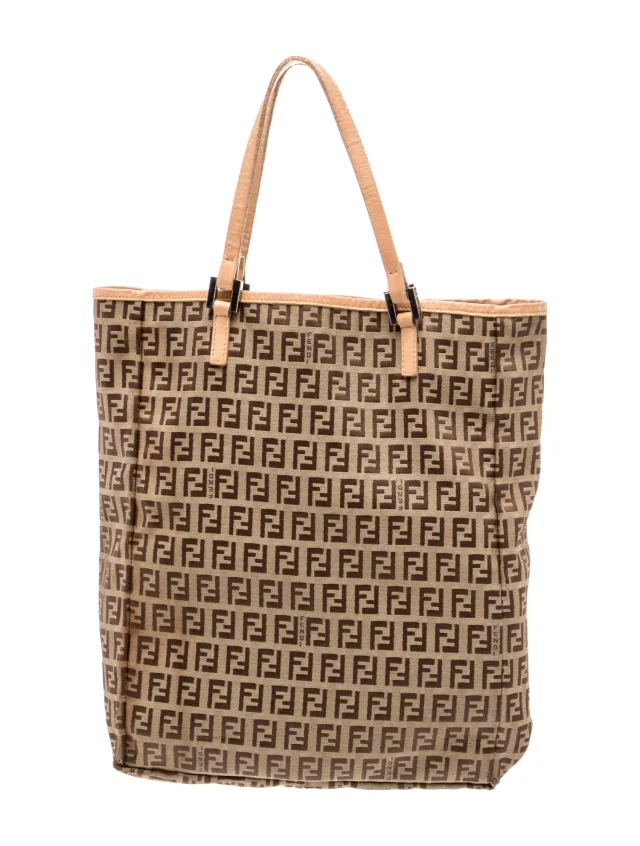 Fendi Zucchino FF Bucket Bag in Canvas from The RealReal