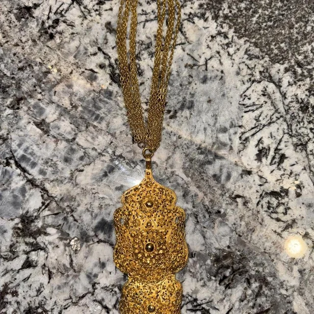 Judith Leiber Women's Jewelry - Gold in gold from Depop, photo 1 of 1