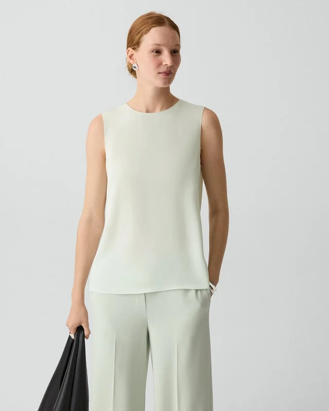 Theory Shell Top in Silk Georgette, photo 3 of 6 from Theory