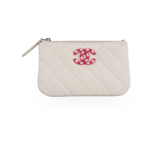 Chanel Caviar O Case White from The Purse Affair