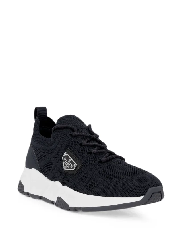 Philipp Plein Runner Sock Triangle Placca sneakers, photo 2 of 2 from FARFETCH