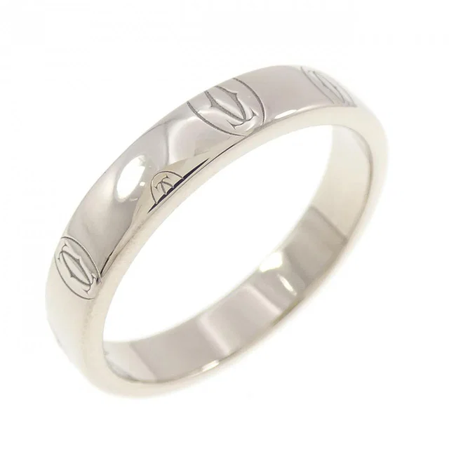 Cartier Happy Birthday 750 White Gold Ring Size 13 in White from LuxUness