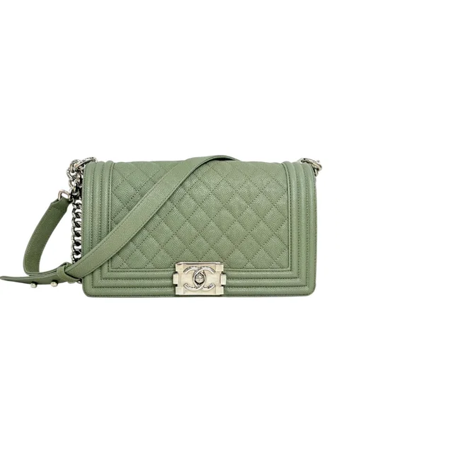 Chanel Pastachio Green Medium Leboy Bag in Green from Luxury Promise