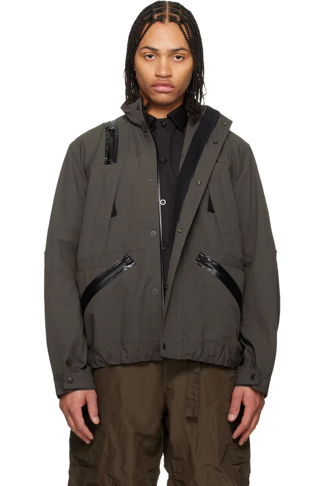 Khaki Weathercloth Blouson Jacket, image 1 of 1 from SSENSE