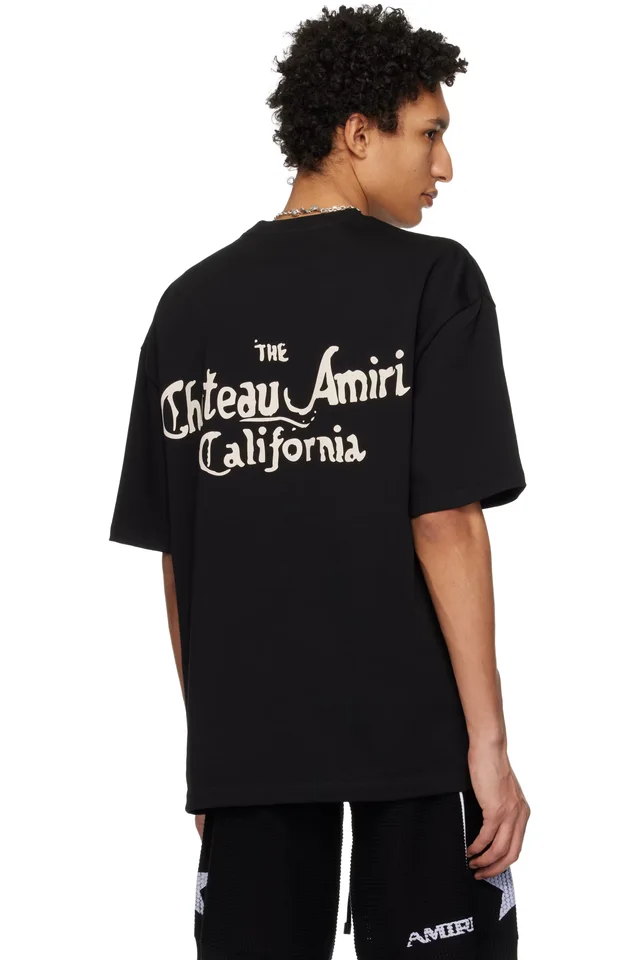 AMIRI Black MA Chateau Oversized T-shirt, photo 3 of 4 from SSENSE
