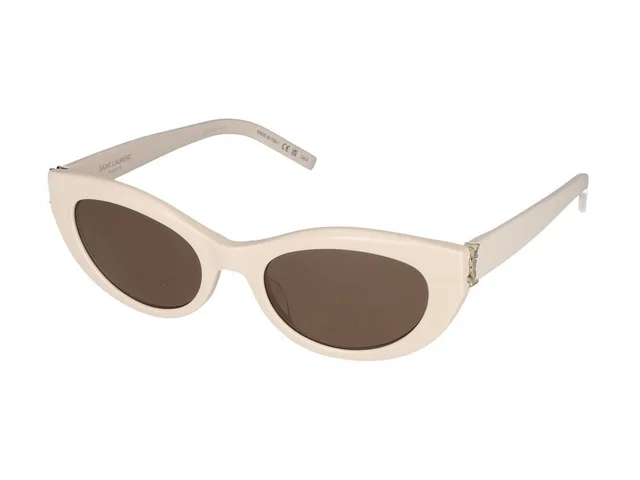 Saint Laurent Sl Sunglasses — Ivory Acetate in White from HEWI