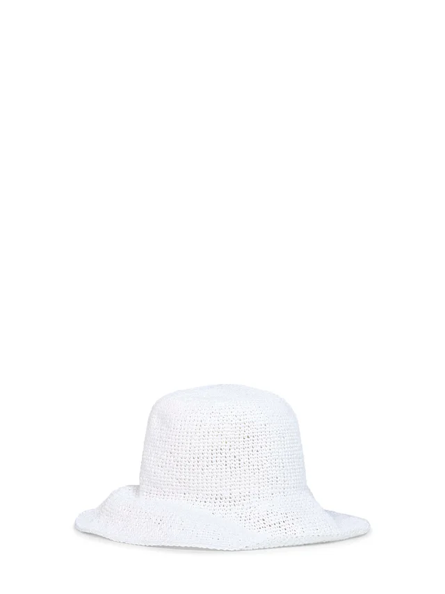 TOTEME 253wsh0027fb0489-047 Handwoven Paper Straw Bucket Hat — White in White Raffia from HEWI, photo 2 of 2