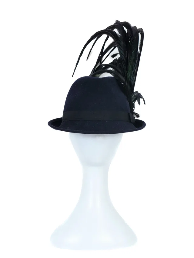 Chanel Feather Plume Fedora from Arcade Vintage