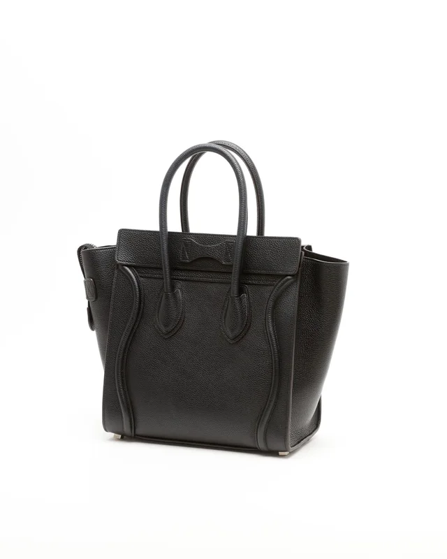 Celine Micro Luggage Bag in Caviar leather from A Retro Tale, photo 3 of 7