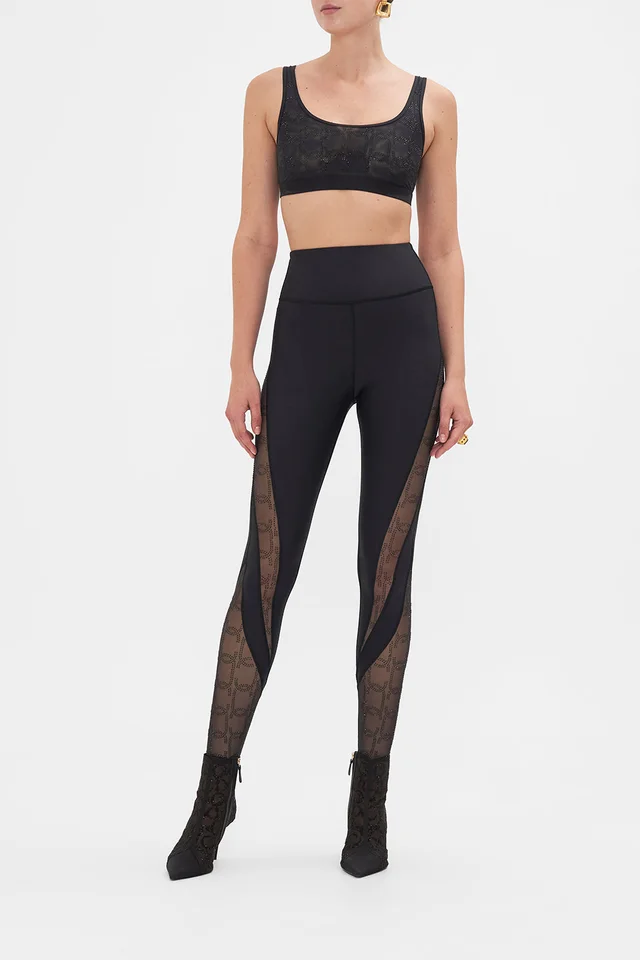 Camilla eBoutique MESH ROUND NECK CROP SOLID BLACK from CAMILLA, photo 1 of 1