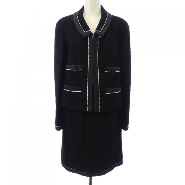 Chanel Vintage Suit Black in Black from The Reluxe