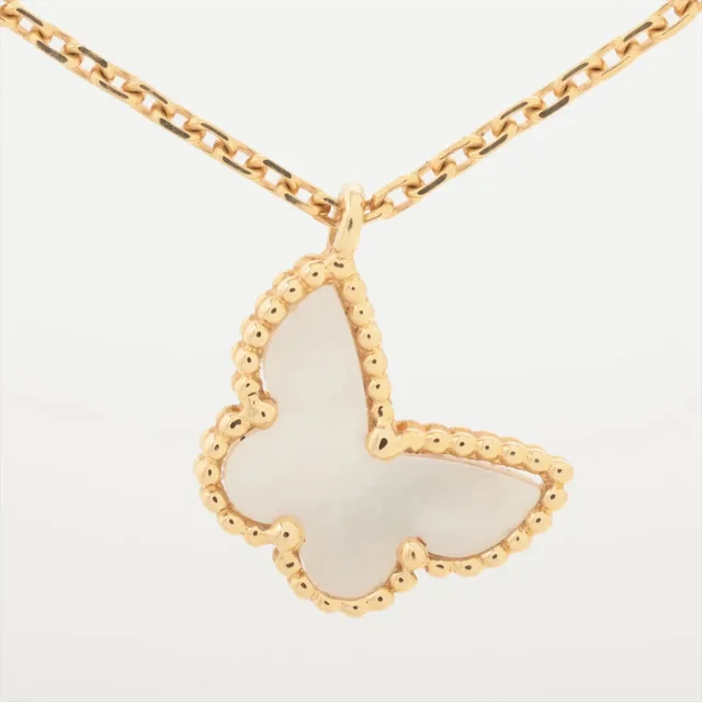 Van Cleef & Arpels Sweet Alhambra Butterfly Mother of Pearl Necklace from The Purse Affair