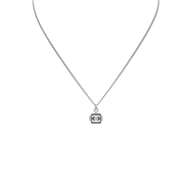 Chanel Necklace Cube Cocomark Rhinestone Accessory B25C from Luxury Promise