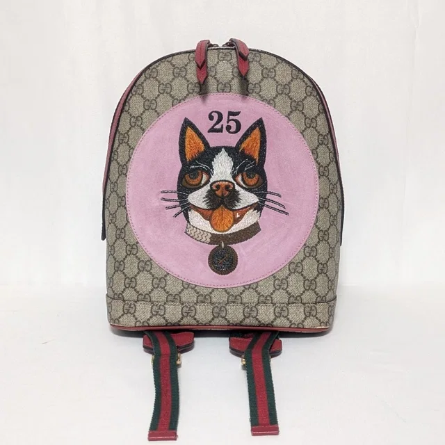 Gucci GG Canvas Sherry Line Red Bosco in Red Canvas from The Reluxe